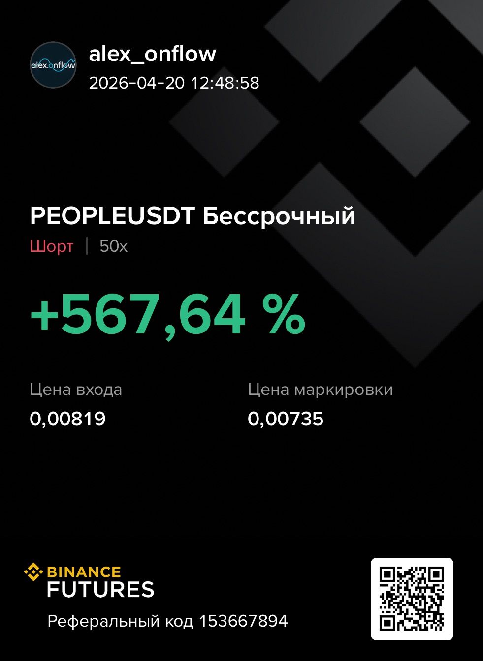 PEOPLE/USDT: +567,64%