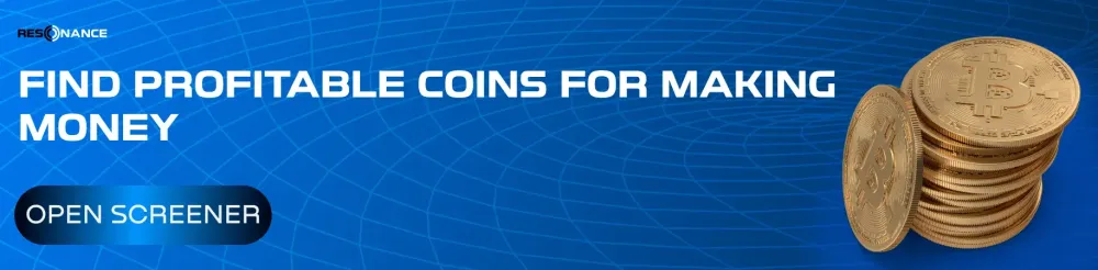 Find profitable coins fast.  
Filter assets using delta metrics.  
Catch early trends and grow your gains.
